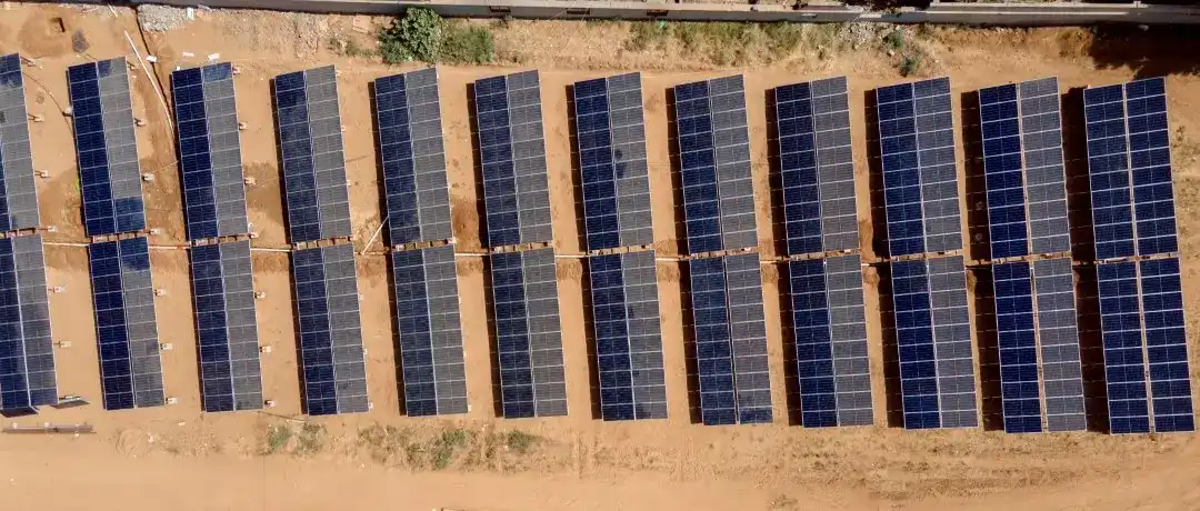 an image from Tehama Cement Factory solar system project implemented by alraebi company